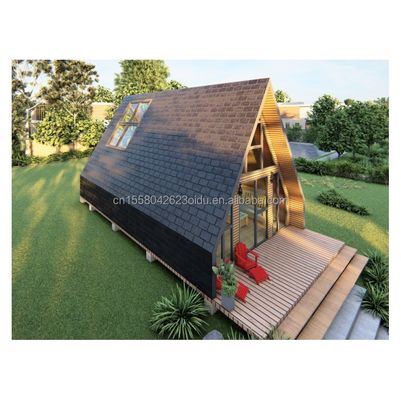 EU Bathroom Living Room Wooden Triangle Container with Sandwich Panel Door and Galvanized Steel Square Tubes Structure