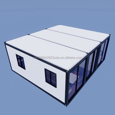 Container Houses Affordable Steel Structure Prefab Homes with 50/75/100mm Wave Sandwich Panel Walls