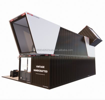 Expandable Prefab Folding Container Garden House with Galvanized Steel Square Tubes Main Structure Chinese Design Style
