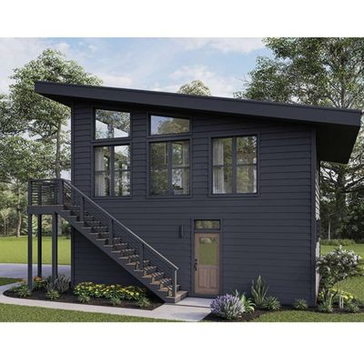 Galvanized Steel Square Tubes 2 Bedroom Outdoor Building Prefab Shipping Container House for Villa/Hot Courtyard Garden