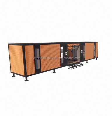 Affordable Aluminum Alloy Windows Steel Structure Prefab Foldable Villa Container House with Galvanized Steel Square Tubes