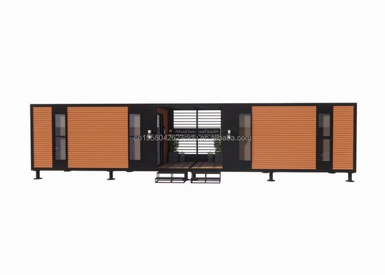 Affordable Aluminum Alloy Windows Steel Structure Prefab Foldable Villa Container House with Galvanized Steel Square Tubes