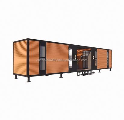 Affordable Aluminum Alloy Windows Steel Structure Prefab Foldable Villa Container House with Galvanized Steel Square Tubes