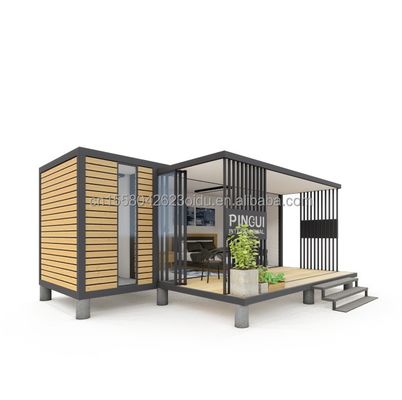 Prefab Modular Container Houses Modern Design Style with Steel Frame Galvanized Steel Bending 180g