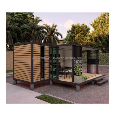 Prefab Modular Container Houses Modern Design Style with Steel Frame Galvanized Steel Bending 180g