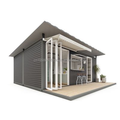 Galvanized Steel Square Tubes Main Structure Used for Prefabricated Modular Flat Pack Shipping Container Office Building