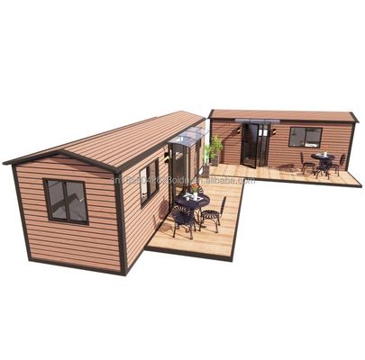 Modern Design Modular Steel Container House Prefabricated Flat Pack for Outdoor Aluminum Alloy Windows Included in Design