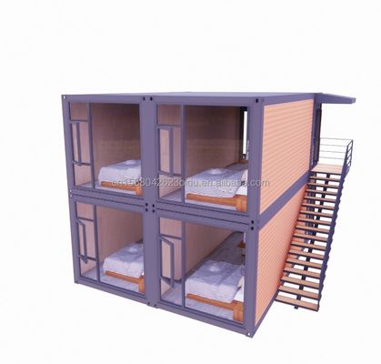 Hotel 2 Floor Luxury Boxable Extendable Container House with Customized Color and Personalized Customization