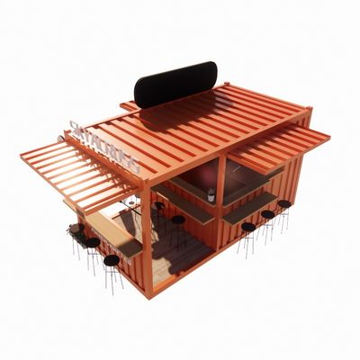Aluminum Alloy Windows Popular 20FT Container Coffee Shop Container House for Restaurant