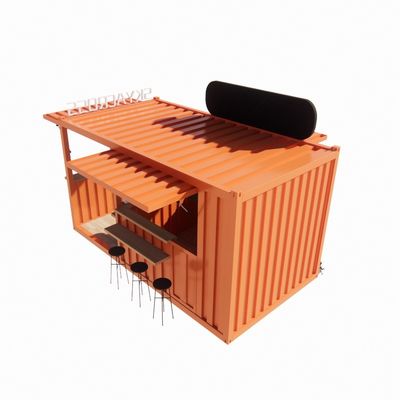 Aluminum Alloy Windows Popular 20FT Container Coffee Shop Container House for Restaurant