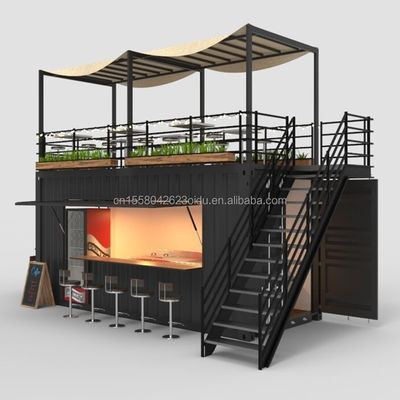 Hotel Business Chinese Design Style 20ft Multi-Colored Garden Container House For Customization