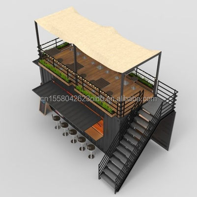 Hotel Business Chinese Design Style 20ft Multi-Colored Garden Container House For Customization
