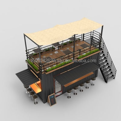 Hotel Business Chinese Design Style 20ft Multi-Colored Garden Container House For Customization