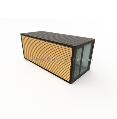 Wooden Floor Villa Container Portable Assembly 20 Feet Modular Flat Pack Steel Mobile Prefab House for Chinese Villa