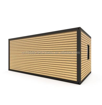Wooden Floor Villa Container Portable Assembly 20 Feet Modular Flat Pack Steel Mobile Prefab House for Chinese Villa