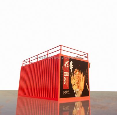 20ft Wooden Studio Flat Package Container Mobile Bar for Wall 50/75/100mm Wave Sandwich Panel and Convenient Transport