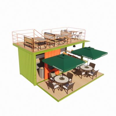 2023 Top Selling Outdoor Modular Prefab Houses Container Steel Frame Galvanized with Galvanized Steel Bending Container