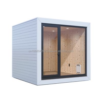 Hotel Prefabricated Wooden Garden House with Modern Design and Galvanized Steel Square Tubes Main Structure EU10ft 20ft