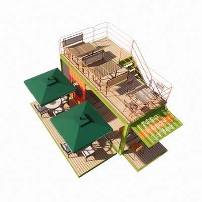 2023 Top Selling Outdoor Modular Prefab Houses Container Steel Frame Galvanized with Galvanized Steel Bending Container