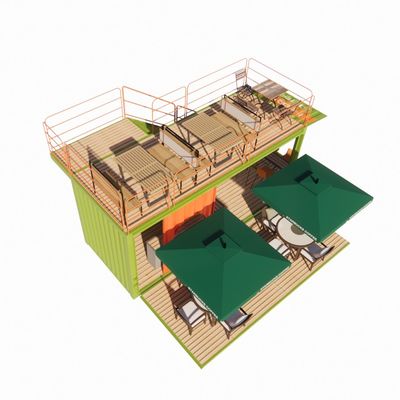 2023 Top Selling Outdoor Modular Prefab Houses Container Steel Frame Galvanized with Galvanized Steel Bending Container