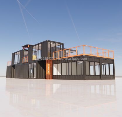 Customized Modern Prefab Tiny House with Customized Color and Wall 50/75/100mm Wave Sandwich Panel