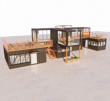 Customized Modern Prefab Tiny House with Customized Color and Wall 50/75/100mm Wave Sandwich Panel