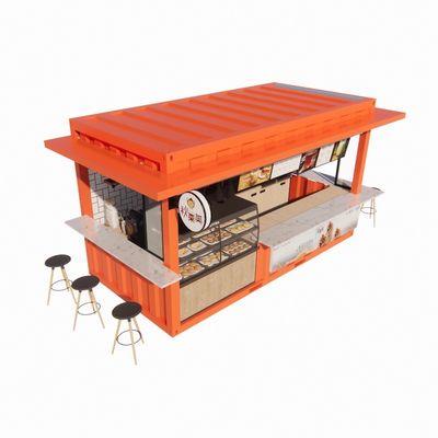 Modular Prefabricated Shipping Container Bar 2023 Top Design Wall 50/75/100mm Wave Sandwich Panel Bathroom
