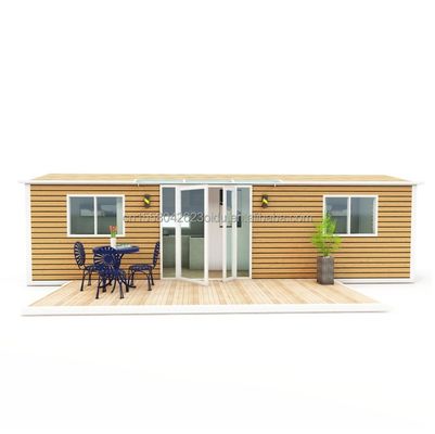 Vacation Style Family Prefabricated Wooden House with 2 Bedrooms 1 Bathroom 1 Kitchen Directly