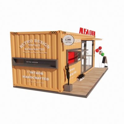 Popular Folding Cafe Container Restaurant with Steel Frame and Galvanized Main Structure