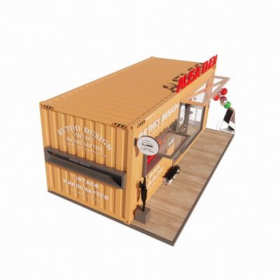 Popular Folding Cafe Container Restaurant with Steel Frame and Galvanized Main Structure