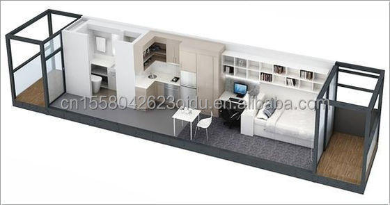 Expandable Log Container Houses Customized Two/Three Bedrooms Luxury Prefabricated Wood Family House