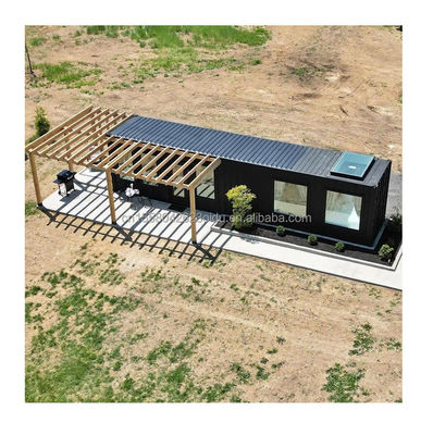 Galvanized Steel Square Tubes The Key Component of 40 Foot Prefabricated Strong Seafreight Box Renovation Family Housing