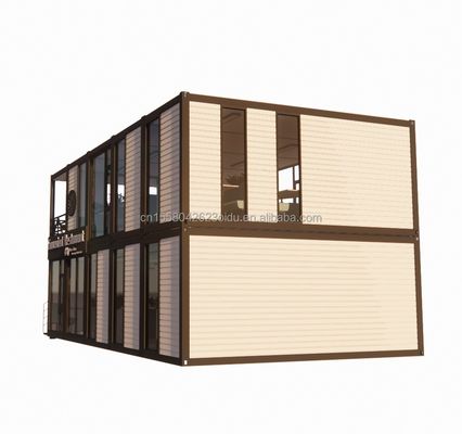 Container Houses Wall 50/75/100mm Wave Sandwich Panel Foldable Expandable Prefab House Villa
