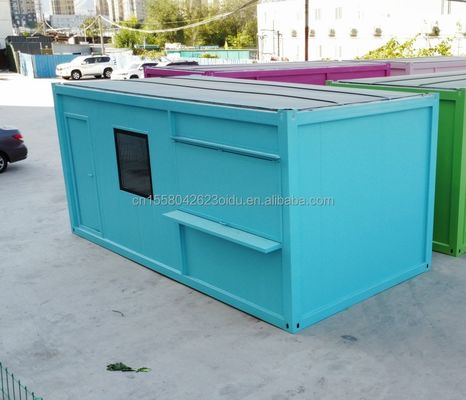 Portable Steel Container House Prefabricated Mobile Warehouse for Construction Site Featuring Aluminum Alloy Windows