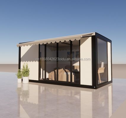 Hotel Accommodation 20ft Prefabricated Detachable House with Galvanized Steel Bending 180g and Customizable Design