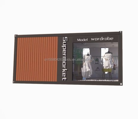 20Ft Prefab Folding Container Home House with 50/75/100mm Wave Sandwich Panel Walls Collapsible Foldable Tiny House