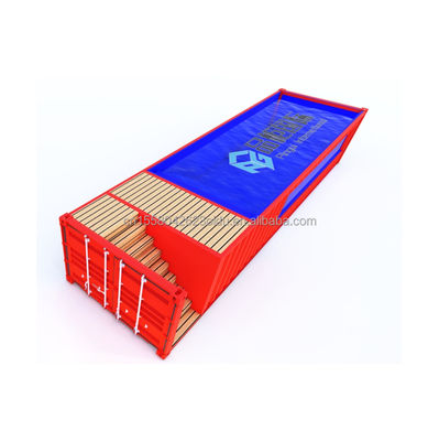 Outdoor Home Style Swimming Pool 20ft Shipping Container Pool with Customized Color and Aluminum Alloy Windows