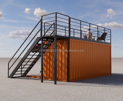 Modified 20 Foot Prefab Shipping Container Ideal for Pop Up Coffee Shop Restaurant Mobile Container Bar Shop and Bathroom