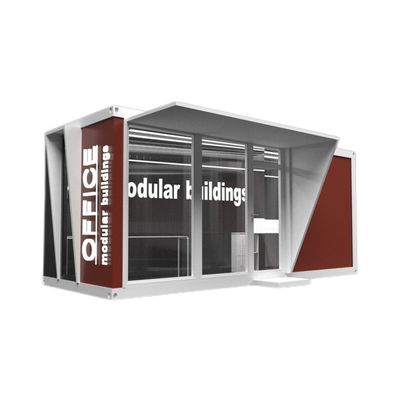 Main Structure Galvanized Steel Square Tubes Outdoor Food Store Sentry Box Coffee Shop Clothing Container
