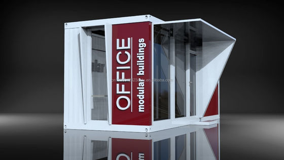 Main Structure Galvanized Steel Square Tubes Outdoor Food Store Sentry Box Coffee Shop Clothing Container