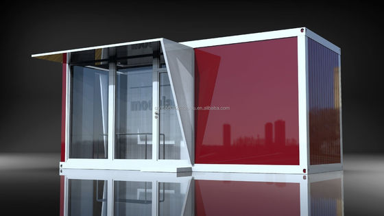 Main Structure Galvanized Steel Square Tubes Outdoor Food Store Sentry Box Coffee Shop Clothing Container