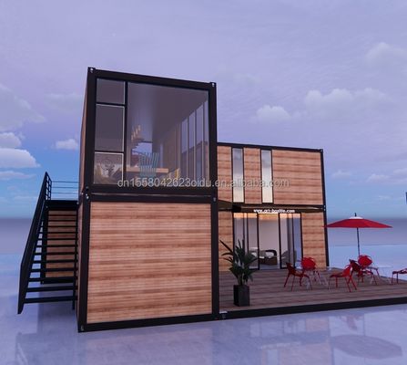 Modern Design 20 Foot Extendable Flat Pack Modular Home Prefab Sandwich Panel Shipping 3 Bedroom Container House for Hotel