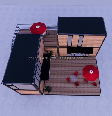 Modern Design 20 Foot Extendable Flat Pack Modular Home Prefab Sandwich Panel Shipping 3 Bedroom Container House for Hotel