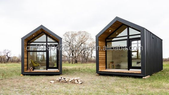 50/75/100mm Wave Sandwich Panel Wall Luxury Metal Wooden Garden Small House for Modern Prefabricated Hotel