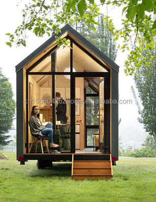 50/75/100mm Wave Sandwich Panel Wall Luxury Metal Wooden Garden Small House for Modern Prefabricated Hotel