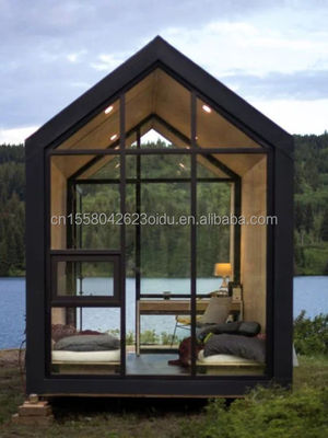 50/75/100mm Wave Sandwich Panel Wall Luxury Metal Wooden Garden Small House for Modern Prefabricated Hotel
