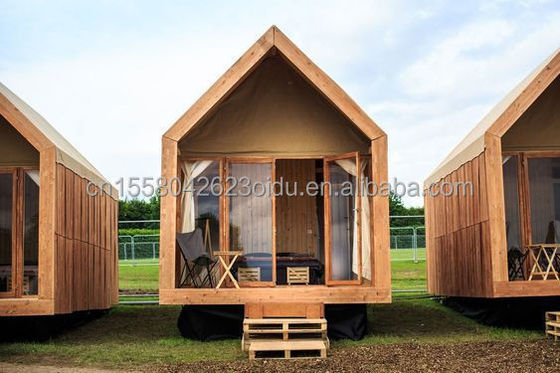 50/75/100mm Wave Sandwich Panel Wall Luxury Metal Wooden Garden Small House for Modern Prefabricated Hotel