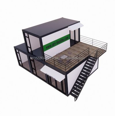 Modern Design 40ft Luxury Prefabricated Container Homes with Aluminum Alloy Windows and Modern Living