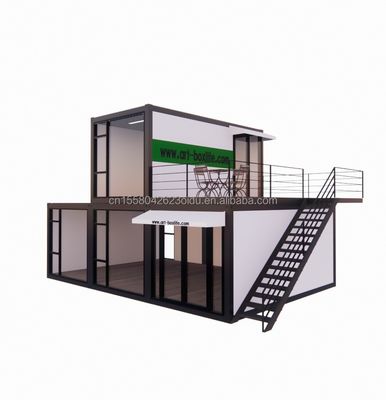 Modern Design 40ft Luxury Prefabricated Container Homes with Aluminum Alloy Windows and Modern Living