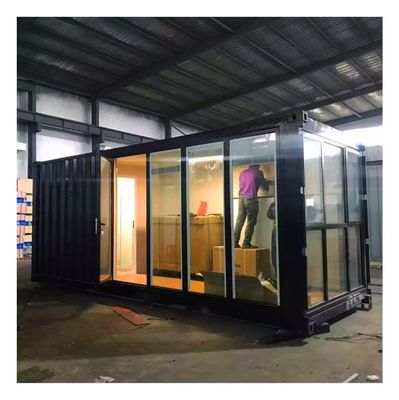 20ft Portable Foldable Container Cabin House with Customized Color and Galvanized Steel Square Tubes